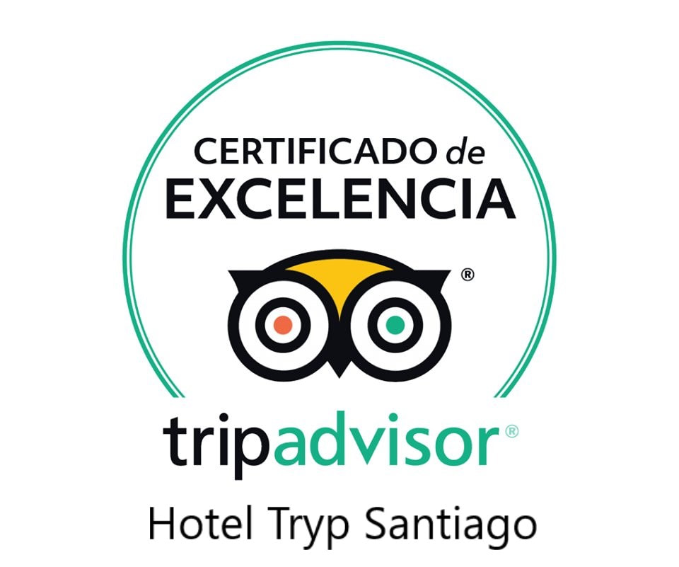 Certificado excelencia Tripadvisor Hotel Santiago Plaza